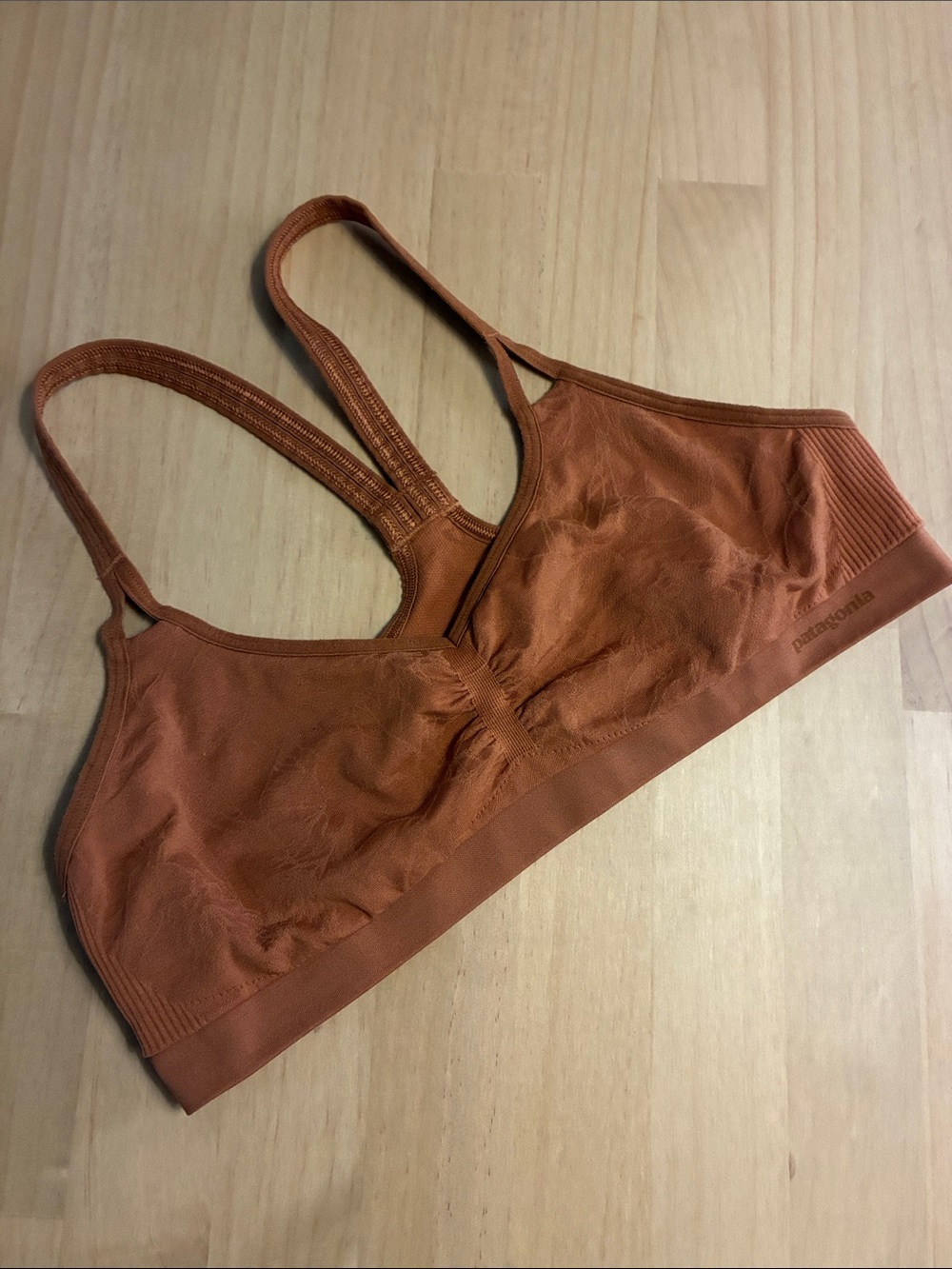 Patagonia Barely Bra Racerback Wire Free Women’s Large Sienna Tan